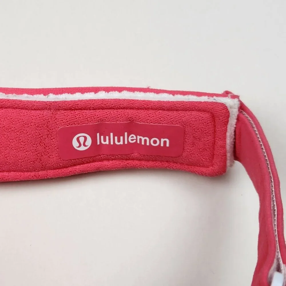 Lululemon Pink Removable Sweatband All-Sport Visor sz L/XL